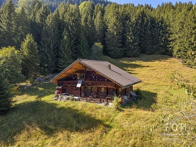 Seltenes Anwesen 7,5 Zimmer Chalet eingebettet in 28.000 m² Wald und Wiese