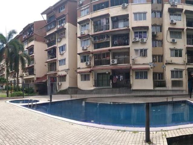 Selasih Apt GROUND 850sf 3R2B Security Balcony Lift Near MRT KTM