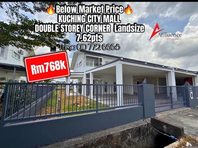 Selling Below Market Price Kuching City Mall Double Storey Corner