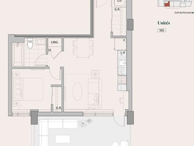 Serein 1 Bedroom Apartment for Rent at 5050 Boul De L'Assomption, Montréal, QC H1T 0A5 Marie Victorin