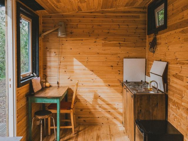 Serene Forest Cabin by the River