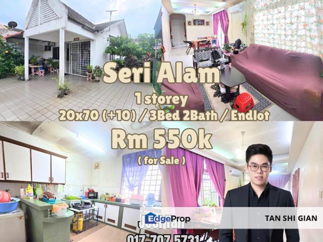 Seri Alam 1storey Endlot House for Sale