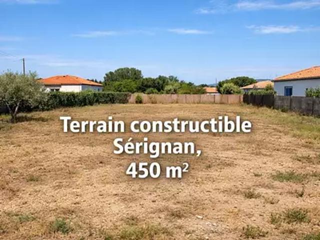 Sérignan 34410 Achat / Vente terrain