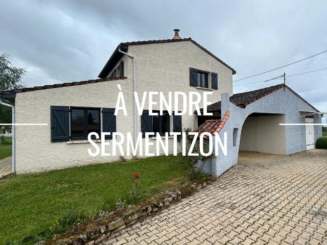 SERMENTIZON MAISON FAMILIALE AVEC STUDIO INDÉPENDANT ET GRAND TERRAIN
