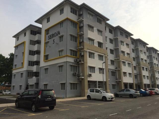 Seroja apartment Setia Alam tingkat 5 below market