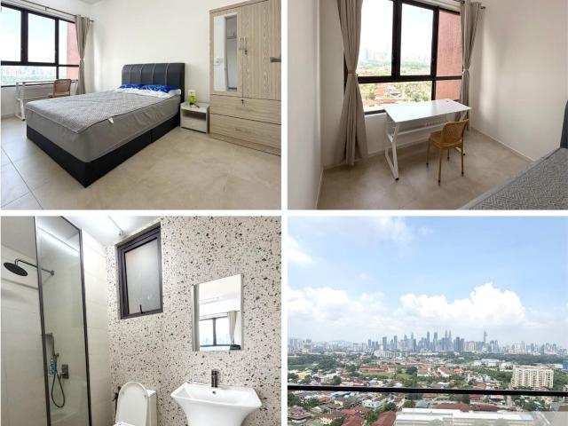 Setapak PRIVATE MASTER ROOM FULLY FURNISH inc AIRCOND at CurVo Residence Condot