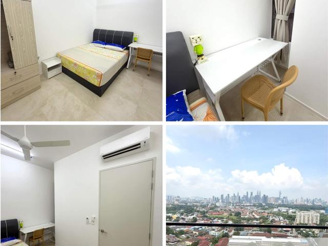 Setapak Private MIDDLE Fully Furnish AIRCOND Room @ CurVo Condo