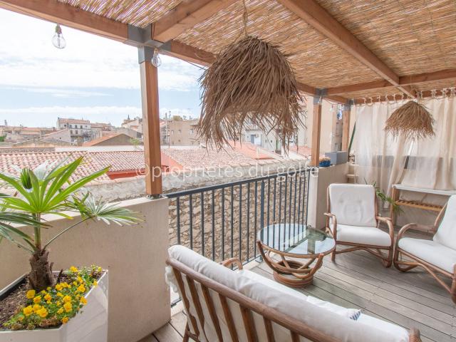 Sète Coeur de Ville Appartement 3 pièces avec 2 terrasse. 97m² Sète