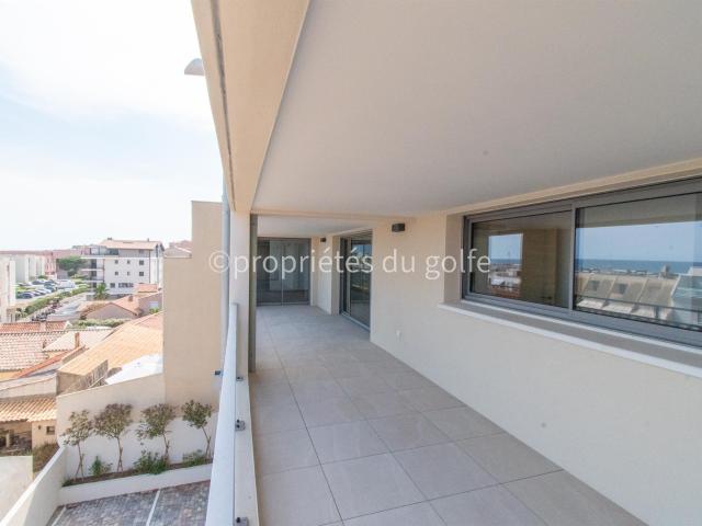 Sète, Corniche, appartement 4 pièces avec terrasse et parkin. 114m² Sète