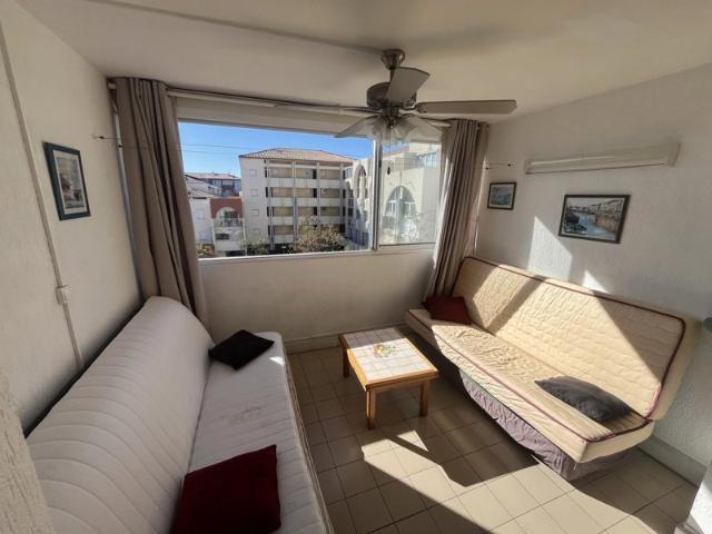 Sète Les Plages Dorées | T2 vue port | 30m2