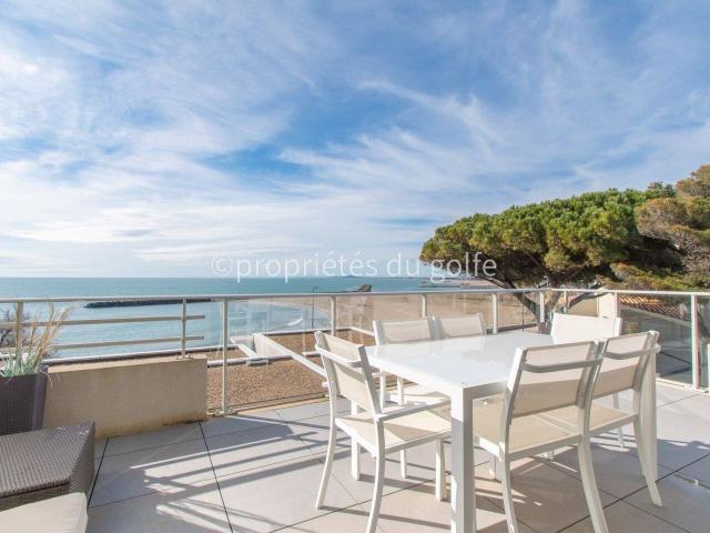 Sète, 1ère ligne mer, appartement 4 pièces