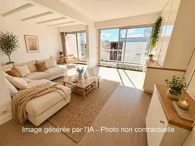 Sète 34200 Achat / Vente appartement 3 pièces t3 au dernier étage terrasse