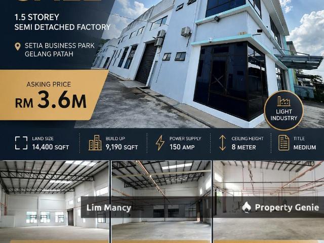 Setia Business Park Laman Setia Gelang Patah Semi Detached Factory