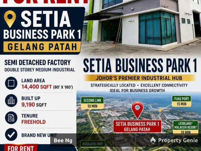 Setia Business Park 1 / Gelang Patah / Semi D Factory