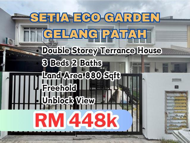 Setia Eco Garden Gelang Patah Double Storey Terrance House For Sale