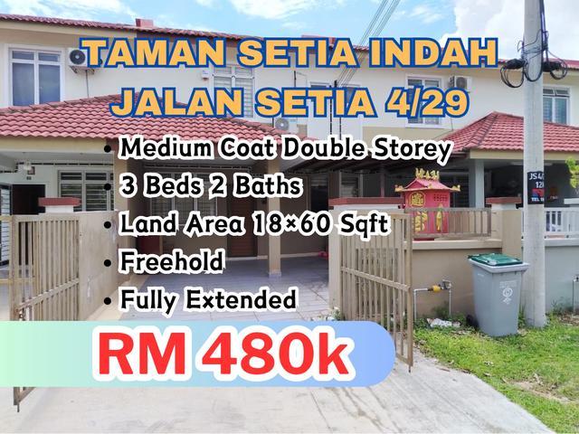 Setia Indah Medium Cost Double Storey Terrance House Unit For Sale
