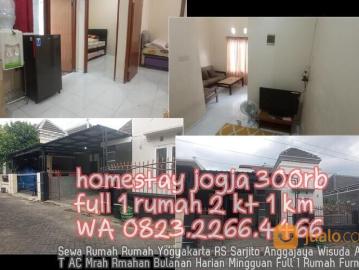 Sewa Rumah Rumah Yogyakarta RS Sarjito Anggajaya Wisuda A 2KT AC Mrah Rmahan Bulanan Harian Mingguan