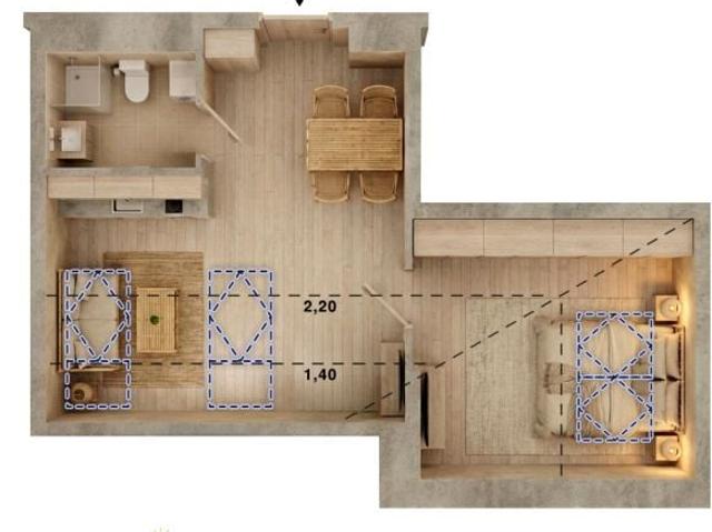 Skałeczna 38,39 m², Kraków