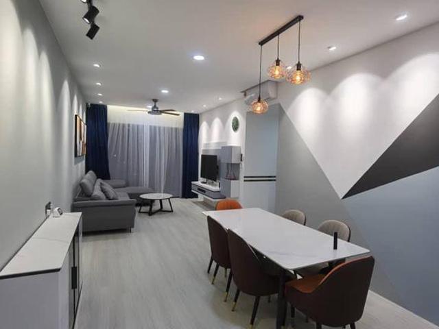 Skudai The Raffles Suites Apartment 3 Bed 2 Bath Renovated Furnished