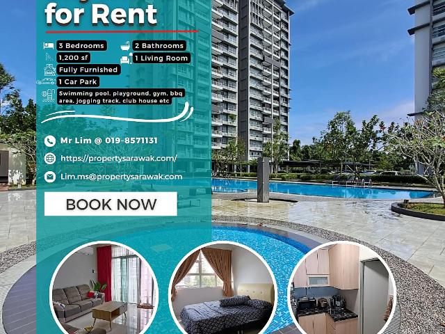 Skyvilla Apartment at MJC in Kuching for Rent