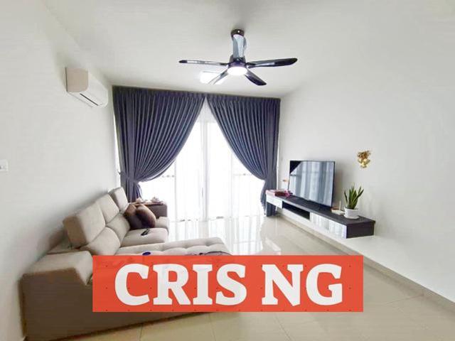 Skycube 1230sf 2 CarPark Fully Furnished Reno Balcony Type WORTH BUY