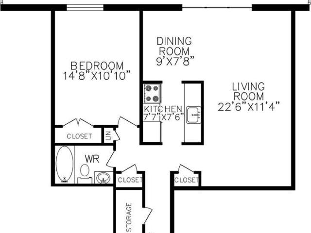 Skyline 1 Bedroom Apartment for Rent at 322 Brock St, Kingston, ON K7L 1S9 Queens