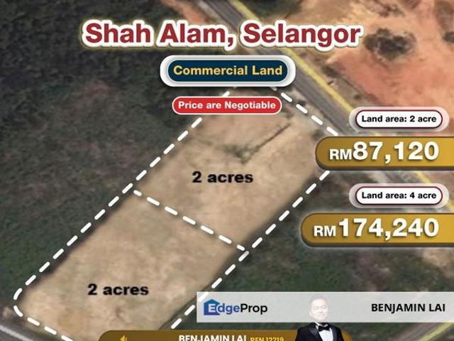 Shah Alam, Selangor Commercial Land For Rent