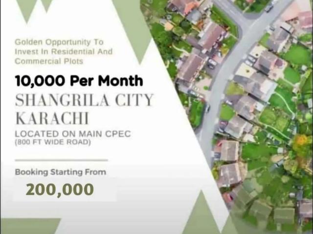 Shangrilla city 120 gz plots available on instalment Karachi Gulshan e Maymar ID 64310