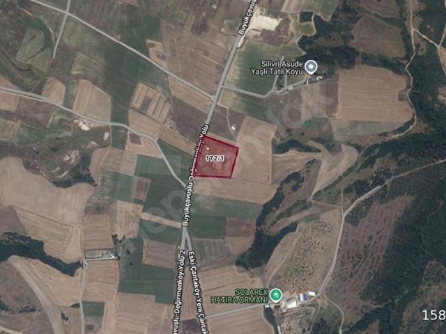 SİLİVRİ BALABANDA ANAYOL ÜZERİ 305 M2 SATILIK HİSSELİ TARLA