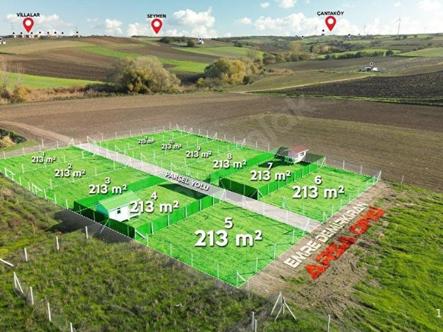 SİLİVRİ DEĞİRMENKÖY'DE DÜZ KONUMDA 213 m SATILIK TARLA