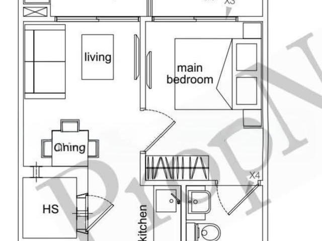 Sims Edge D14, Apartment