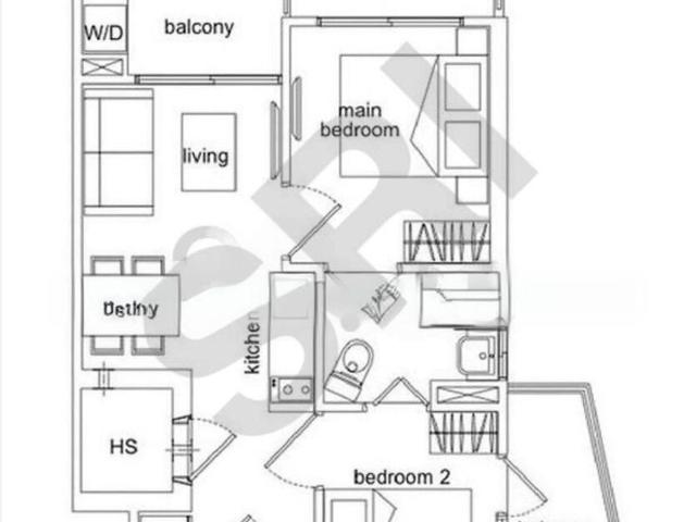 Sims Edge D14, Apartment