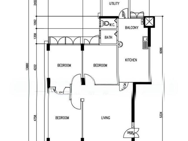 Sims Vista Geylang, HDB 4 Rooms