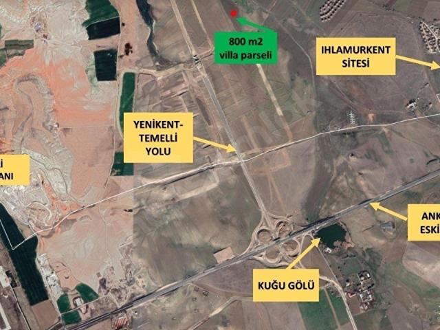 Sincan Temelli Malıköy Satılık 800m2 Arsa