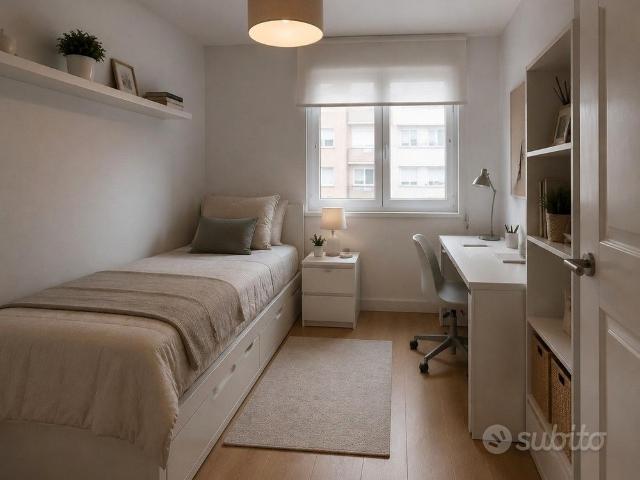 Singola con cucina e bagno libera