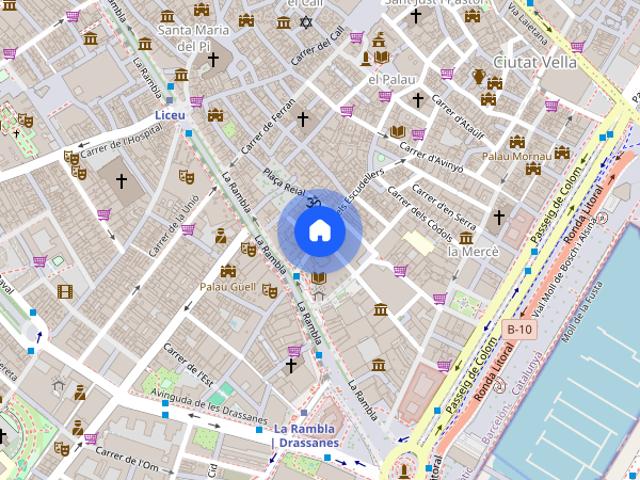 Single Bed in Rooms for rent in 5 bedroom Co living apartment in El Barri Gotic