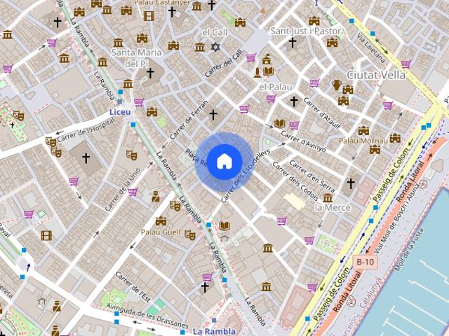 Single Bed in Rooms for rent in 6 bedroom Co living apartment in El Barri Gotic