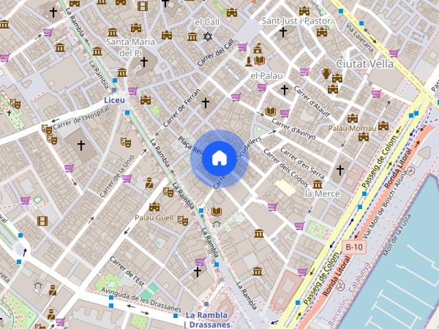 Single Bed in Rooms for rent in 6 bedroom Co living apartment in El Barri Gotic