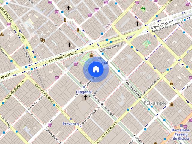 Single Bed in Rooms for rent in 9 bedroom apartment in L'Eixample