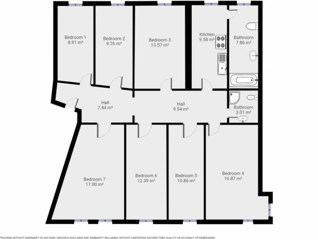 Single bedroom in a 7 bedroom apartment in Spandau
