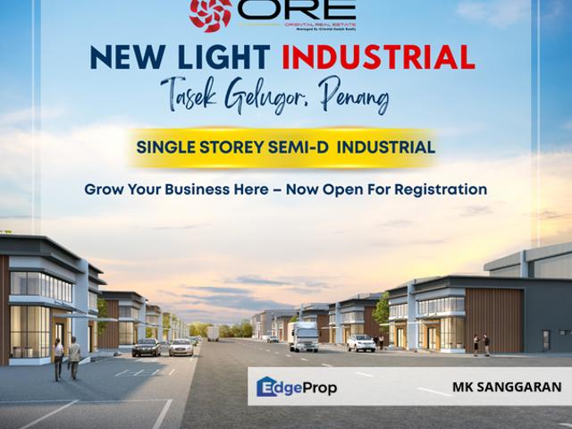 Single Storey Semi D Light Industrial A at Tasek Gelugor, Penang