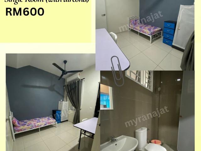 Single Room For Female with aircon