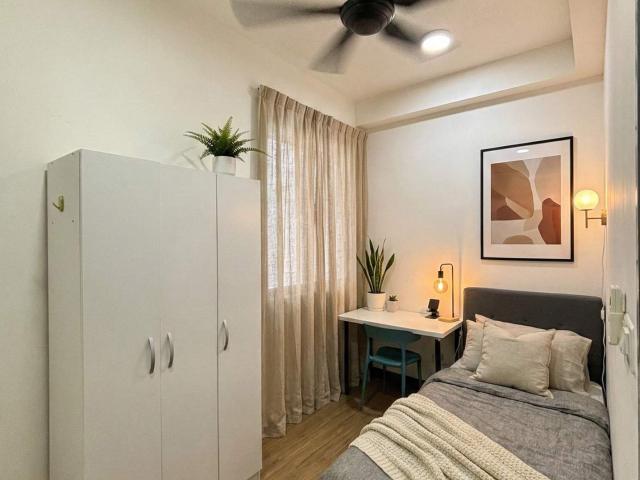 ⭐ Single Room for Rent — Sharing Bathroom, Fully Furnished at Pinnacle Sri Petaling