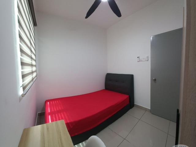 SINGLE Room @ MIZUMI Residence, KEPONG, Fully Furnished with Internet & Cleaning 850m to MRT Metro Prima