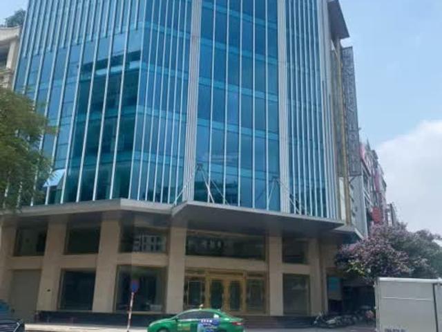 Siêu phẩm nhà 10 tầng lô góc mặt tiền 25m đường Trần Thái Tông, Cầu Giấy cho thuê cả tòa cực đẹp