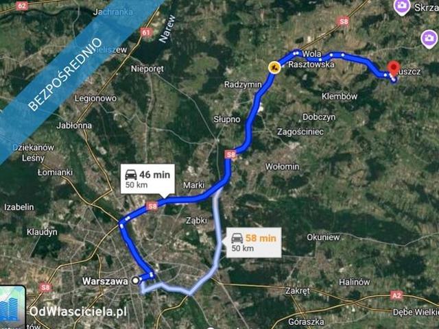 Siedlisko nad rzeką 50 km od Warszawy
