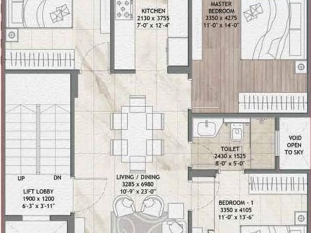 Signature Global Daxin Vistas 3.5 Bedroom 1550 Sq. Ft. Apartment in Bhondsi Gurgaon Listing ID: #9852