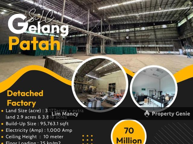 SILC Nusajaya Gelang Patah Detached Factory and Adjoining Two Piece Land For Sale