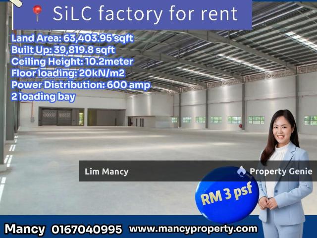 SILC Gelang Patah Medium Industrial Detached Factory with Loading Bay