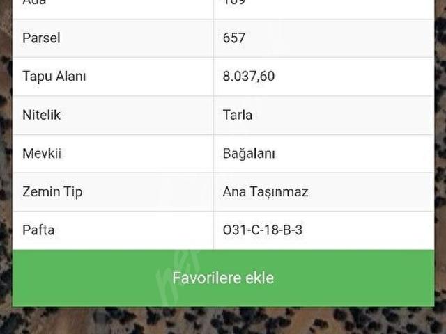 Silifke çaltıbozkır. yatırım lık 8 dönüm satılık
